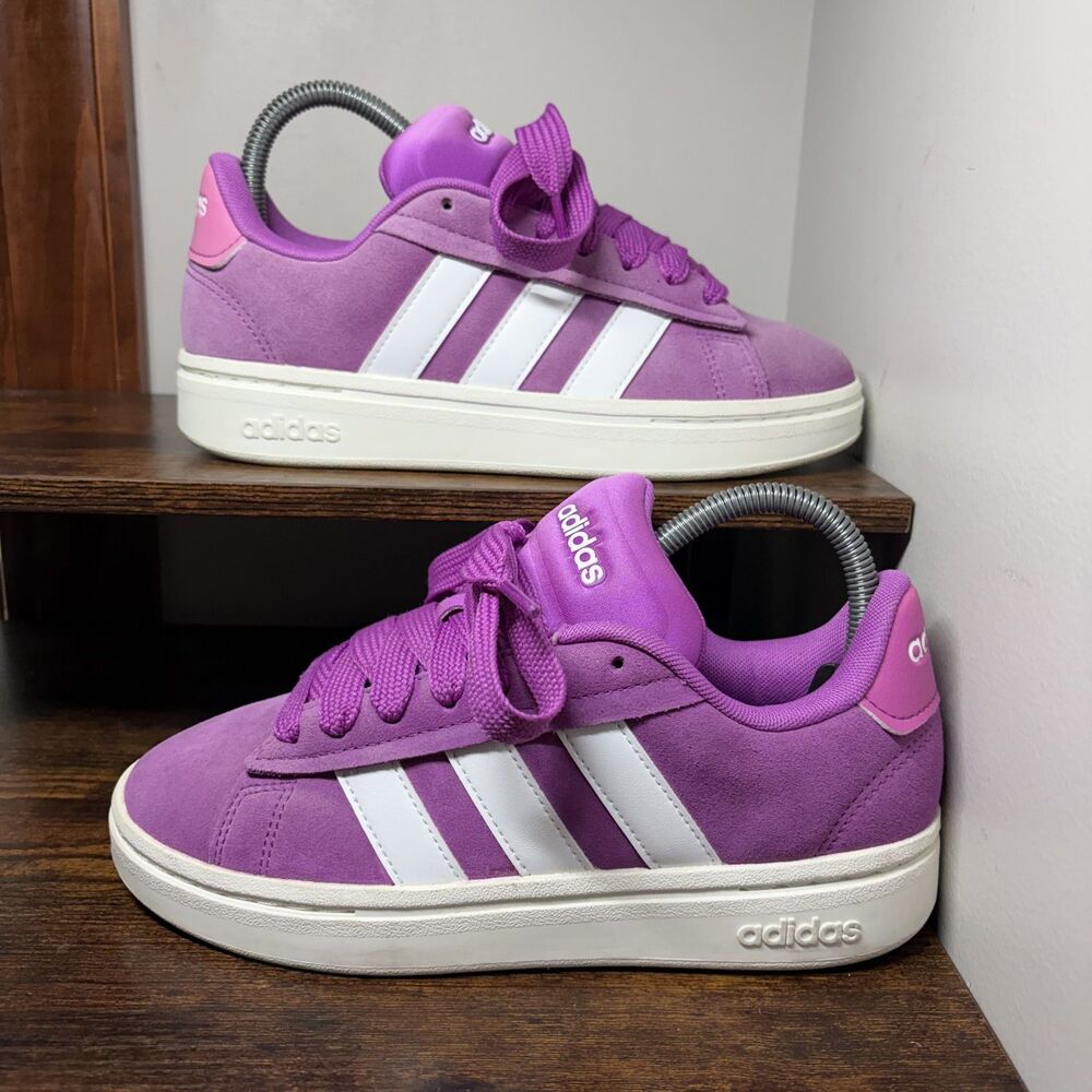 Adidas Grand Court Alpha 00s JH7231 Purple Burst Sneakers Womens 6